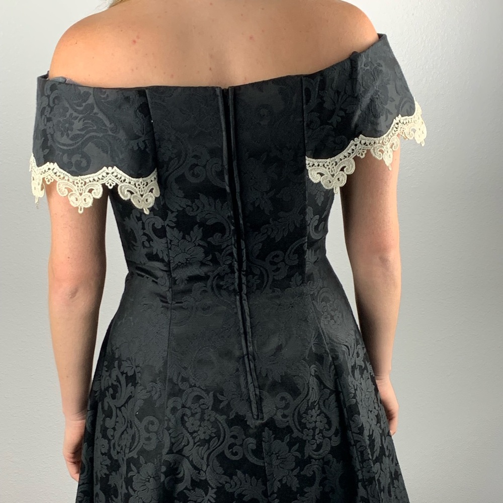 Vintage Gunne Sax Fit and Flare Mini Dress - Picture 4 of 8